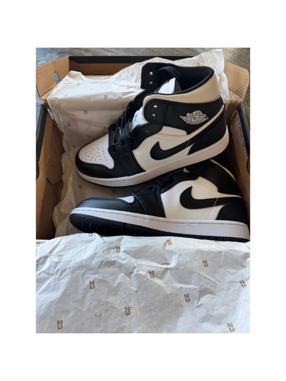 AIR JORDAN 1 MID PANDA - Picture 5 of 6